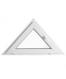 Finestra triangolare 1000x600 a vasistas PVC Bianco