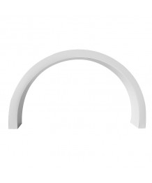 Profilo angolare in PVC bianco per finestra rotonda e semicircolare