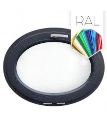 Finestra ovale a vasistas oblò PVC colore RAL (orizzontale)