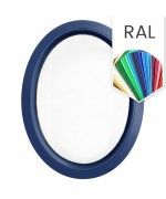 Finestra ovale fissa verticale PVC colore RAL