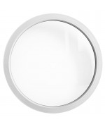 Finestra rotonda oblò fisso in PVC bianco