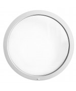 Finestra rotonda oblò fisso in PVC bianco