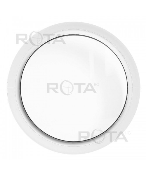 Finestra rotonda oblò fisso in PVC bianco