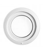 Finestra rotonda oblò a battente in PVC bianco