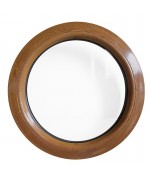 Finestra rotonda fissa in PVC Quercia Dorata in pronta consegna