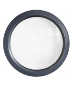 Finestra rotonda fissa in PVC Antracite venato in pronta consegna