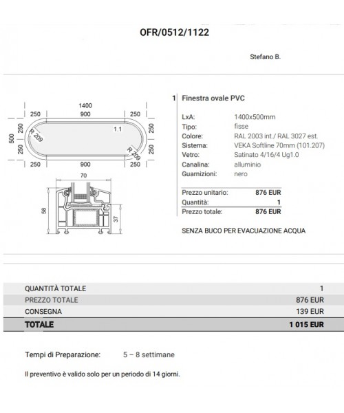 Ordine speciale 0512/1222