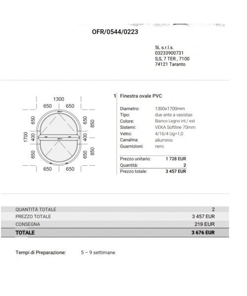 Ordine speciale 0512/1222