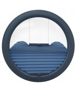 Tenda plissettata oscurante per finestra rotonda