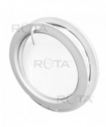 Fenêtre ronde à soufflet PVC blanc oeil de boeuf