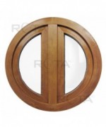 Fenêtre ronde deux vantaux à la française PVC en couleur