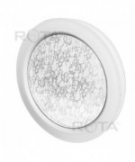 Fenêtre ronde fixe PVC oeil de boeuf avec verre structuré