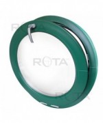 Fenêtre ronde à soufflet PVC en couleur RAL au choix