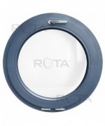 Fenêtre ronde à soufflet PVC en couleur RAL au choix