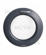 Fenêtre ronde à soufflet PVC en couleur RAL au choix