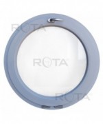 Fenêtre ronde à soufflet PVC en couleur RAL au choix
