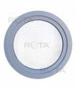Fenêtre ronde à soufflet PVC en couleur RAL au choix