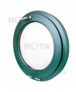 Fenêtre ronde à soufflet PVC en couleur RAL au choix