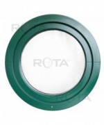Fenêtre ronde à soufflet PVC en couleur RAL au choix