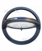 Fenêtre ronde basculante PVC en couleur RAL