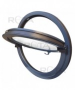 Fenêtre ronde basculante PVC en couleur RAL