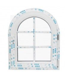 Finestre ad arco 700x820 a battente PVC Bianco con inglesina esterna