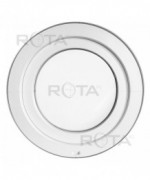 Fenêtre ronde à soufflet PVC blanc avec collerette d'habillage 21mm