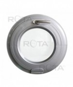 Fenêtre ronde à soufflet en couleur RAL avec charnière Estetic 3D