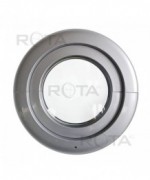 Fenêtre ronde à soufflet en couleur RAL avec charnière Estetic 3D