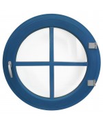 Finestra rotonda a battente PVC colore RAL con inglesina interna